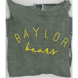 Pressbox Baylor Bears Women's Hoodie Sweatshirt Pullover Olive Green Medium NWT